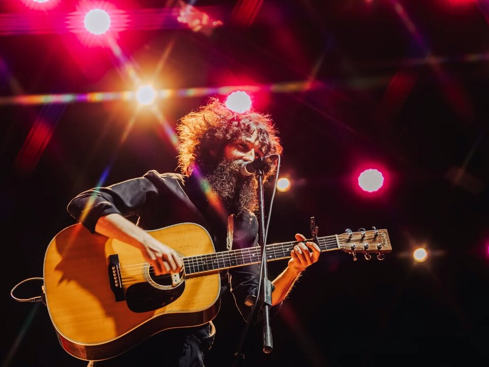 Ángel Stanich, actuando en el escenario FEST Galicia.