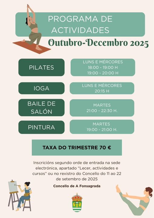 Actividades primeiro trimestre da Fonsagrada
