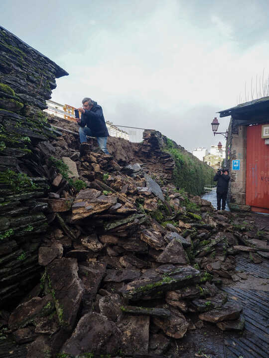 08022026 Derrumbe Muralla de Lugo. Foto. PRADERO