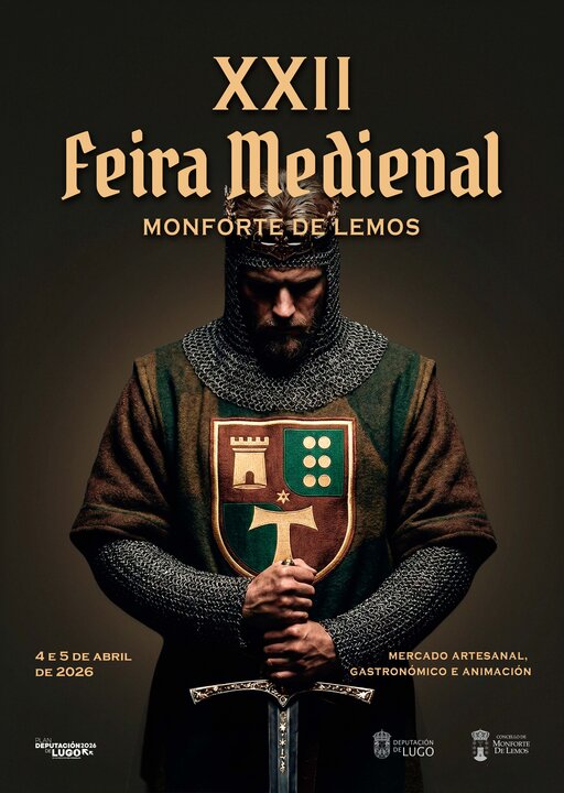 Cartel da Feira Medieval de Monforte 2026