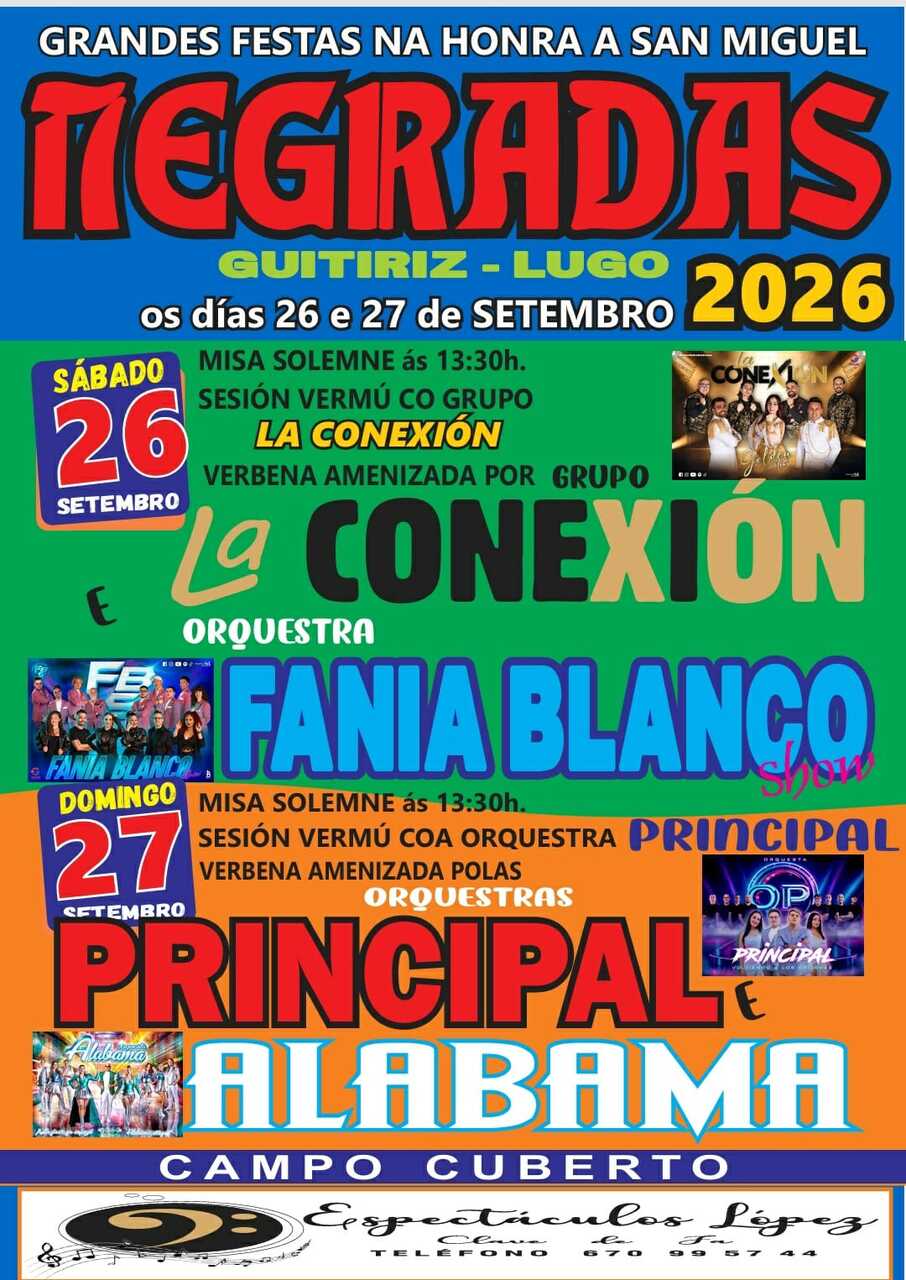 cartel festas negradas